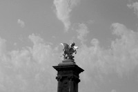Parisian Pegasus on pedestal