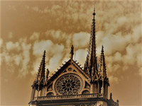 Notre Dame - sepia